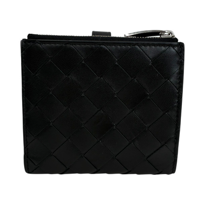 BOTTEGA VENETA イントレチャート 二つ折り財布 600270 ブラック ボッテガヴェネタ 【102061604006】