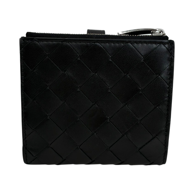 BOTTEGA VENETA イントレチャート 二つ折り財布 600270 ブラック ボッテガヴェネタ 【102061604006】