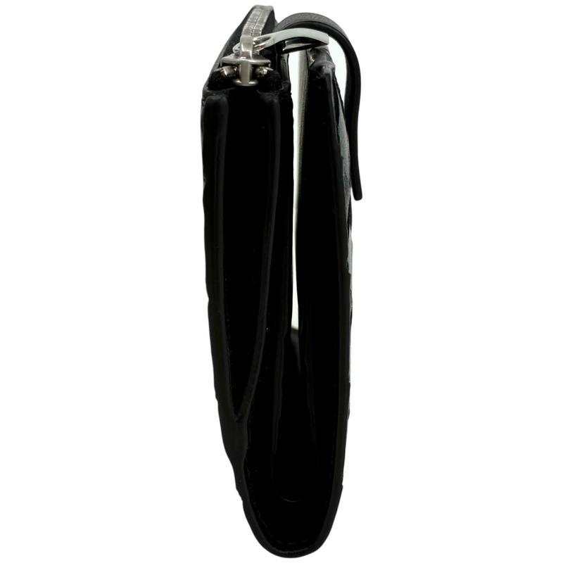 BOTTEGA VENETA イントレチャート 二つ折り財布 600270 ブラック ボッテガヴェネタ 【102061604006】