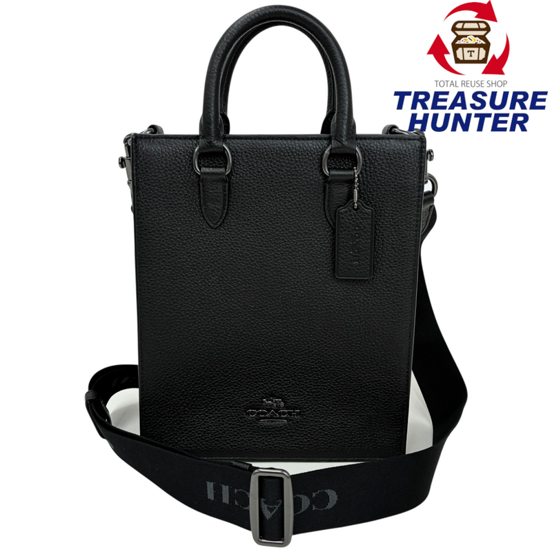 COACH ペブルドレザー ディラン トートバッグ CT910 ブラック ショルダーバッグ コーチ 【102061623007】