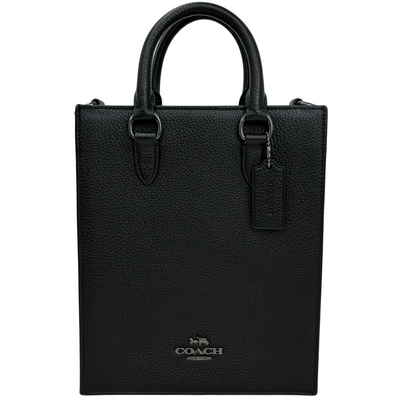 COACH ペブルドレザー ディラン トートバッグ CT910 ブラック ショルダーバッグ コーチ 【102061623007】