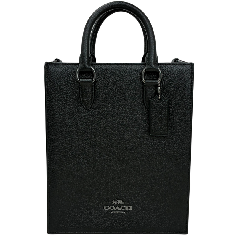 COACH ペブルドレザー ディラン トートバッグ CT910 ブラック ショルダーバッグ コーチ 【102061623007】