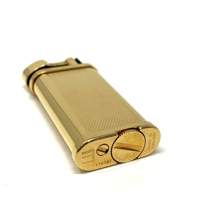 dunhill(ダンヒル)　ユニーク　バーレイ　ガスライター　ゴールドカラー　114791　フリント・ローラー式　英国製 【102061629001】