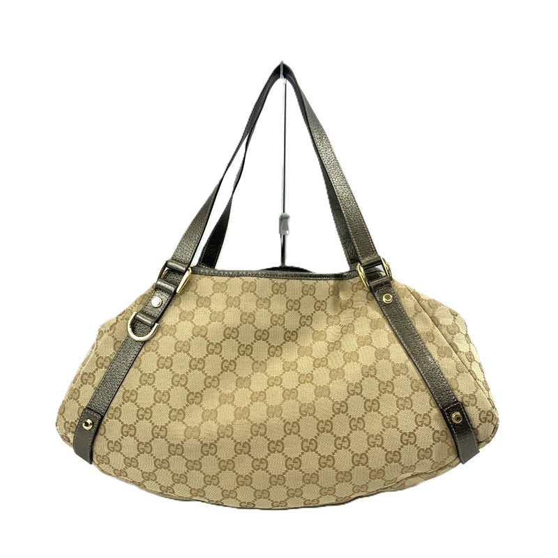 GUCCI(グッチ) GGキャンバス アビー GGキャンバス×レザー ベージュ系/ブラウン系 スナップボタン開閉 レディース 【102061644001】