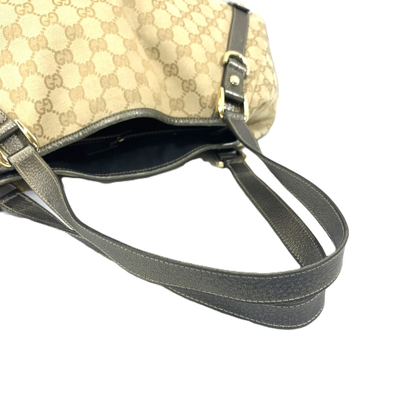 GUCCI(グッチ) GGキャンバス アビー GGキャンバス×レザー ベージュ系/ブラウン系 スナップボタン開閉 レディース 【102061644001】