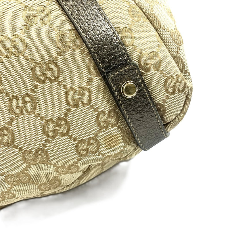 GUCCI(グッチ) GGキャンバス アビー GGキャンバス×レザー ベージュ系/ブラウン系 スナップボタン開閉 レディース 【102061644001】