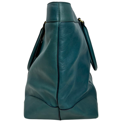 COACH レザー トートバッグ 70487 グリーン コーチ 【102061676006】