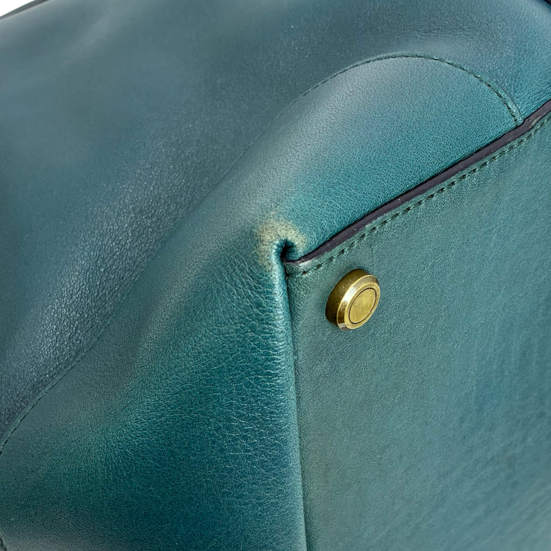 COACH レザー トートバッグ 70487 グリーン コーチ 【102061676006】