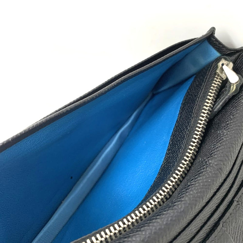 BVLGARI(ブルガリ)　ブルガリ・ブルガリ　2つ折り長財布　30398 グレインカーフレザー　ブラック　メンズ 【102061677005】
