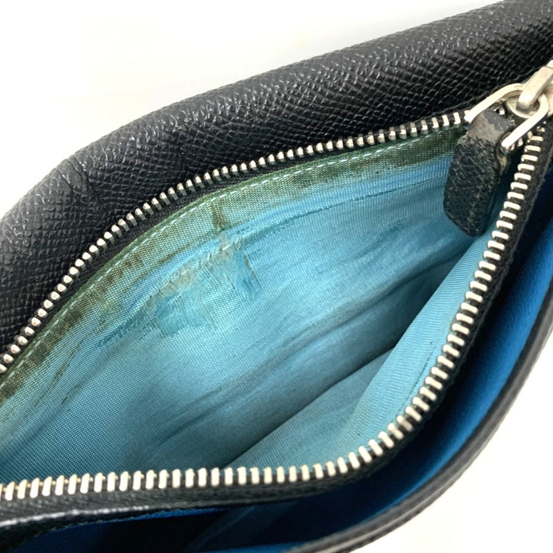 BVLGARI(ブルガリ)　ブルガリ・ブルガリ　2つ折り長財布　30398 グレインカーフレザー　ブラック　メンズ 【102061677005】