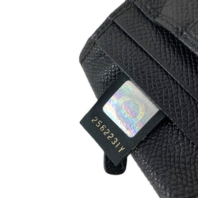 BVLGARI(ブルガリ)　ブルガリ・ブルガリ　2つ折り長財布　30398 グレインカーフレザー　ブラック　メンズ 【102061677005】