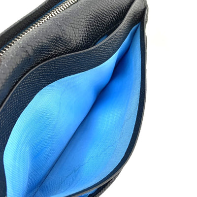 BVLGARI(ブルガリ)　ブルガリ・ブルガリ　2つ折り長財布　30398 グレインカーフレザー　ブラック　メンズ 【102061677005】