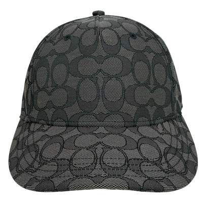 COACH ジャガードシグネチャー ベースボールハット CW766 サイズM/L(頭周り50~60cm) チャコール コーチ 【102061697007】