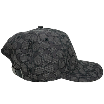COACH ジャガードシグネチャー ベースボールハット CW766 サイズM/L(頭周り50~60cm) チャコール コーチ 【102061697007】