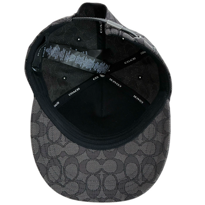 COACH ジャガードシグネチャー ベースボールハット CW766 サイズM/L(頭周り50~60cm) チャコール コーチ 【102061697007】