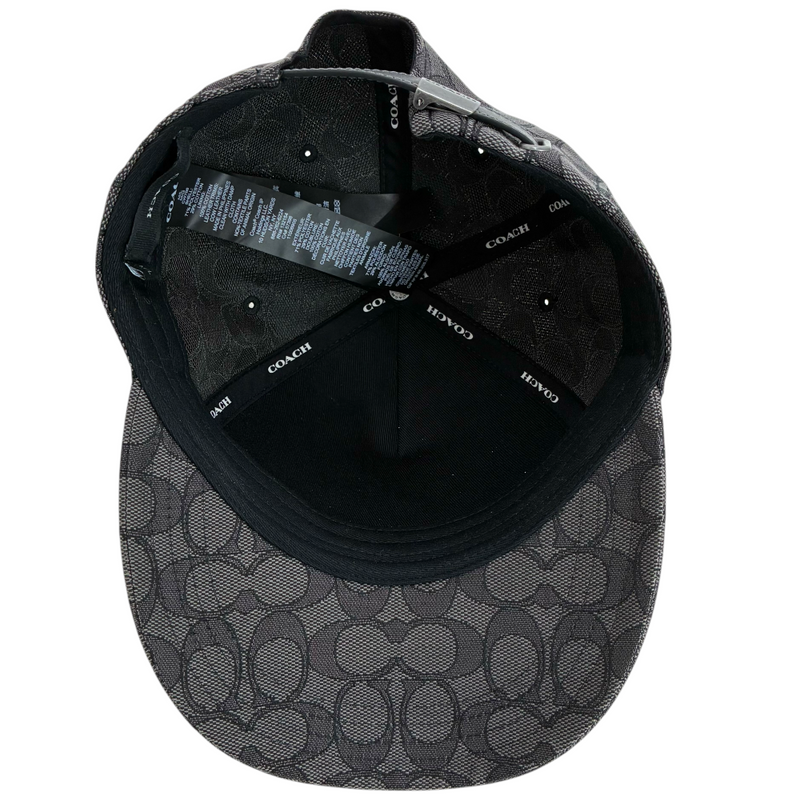 COACH ジャガードシグネチャー ベースボールハット CW766 サイズM/L(頭周り50~60cm) チャコール コーチ 【102061697007】
