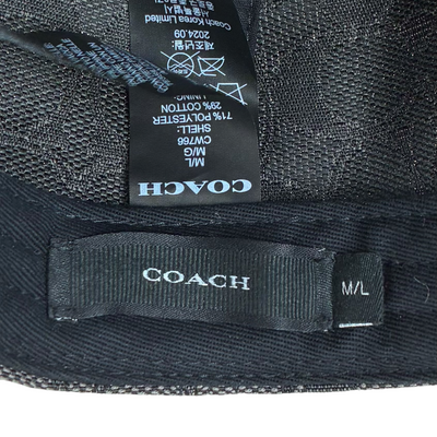 COACH ジャガードシグネチャー ベースボールハット CW766 サイズM/L(頭周り50~60cm) チャコール コーチ 【102061697007】