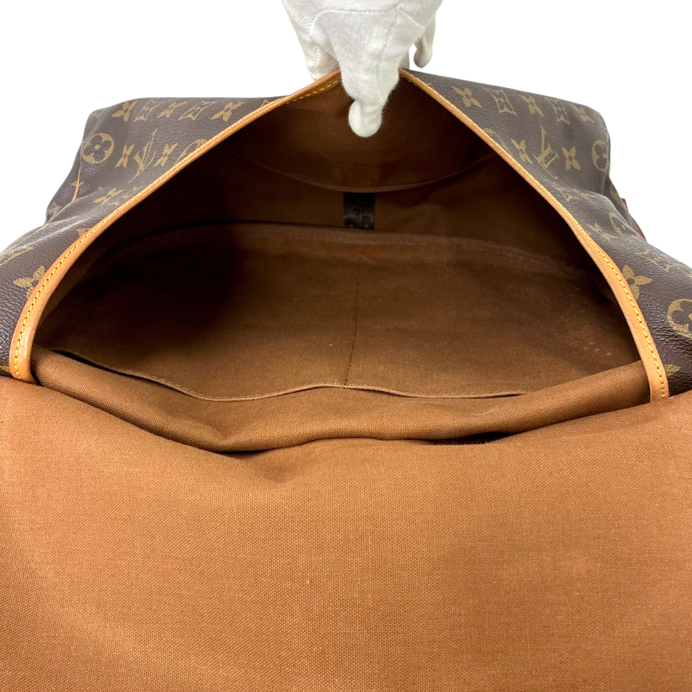 LOUIS VUITTON モノグラム ソミュール35 M42254 ブラウン ショルダー