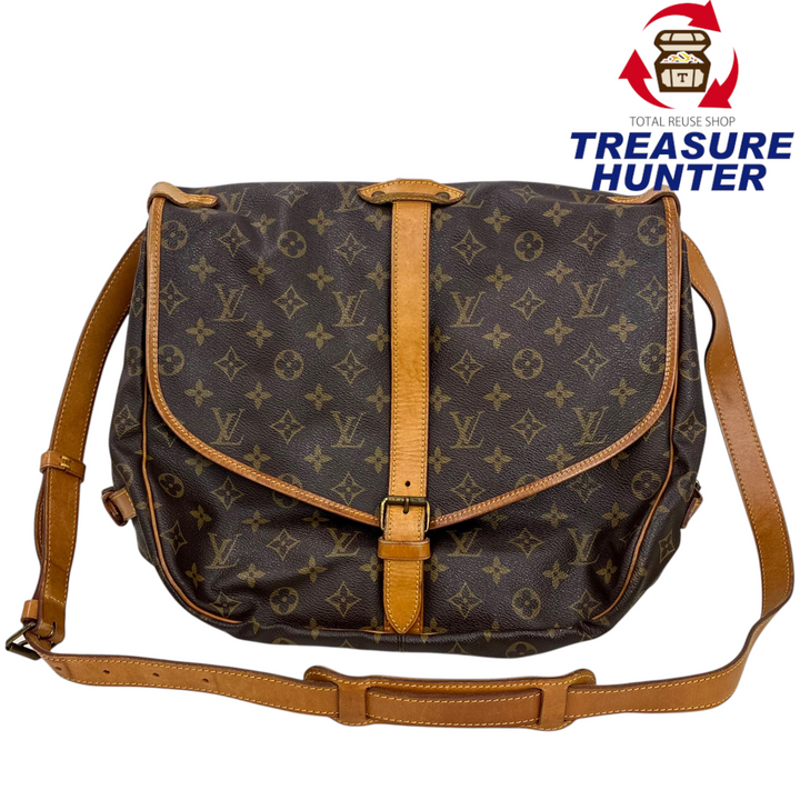 ゆんルイヴィトン ショルダーバッグ ソミュール35 モノグラム LOUIS VUITTON モノグラム ソミュール35 M42254 ブラウン ショルダー