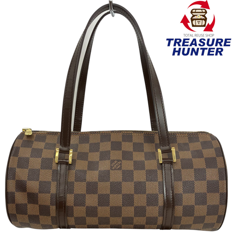 LOUIS VUITTON ダミエ パピヨン30 N51303 ブラウン ハンドバッグ ルイヴィトン 【102061760006】