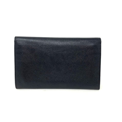 PRADA(プラダ)　サフィアーノレザー　二つ折り財布　M608A NERO(ブラック)　 【102061775003】