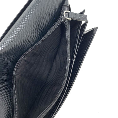 PRADA(プラダ)　サフィアーノレザー　二つ折り財布　M608A NERO(ブラック)　 【102061775003】