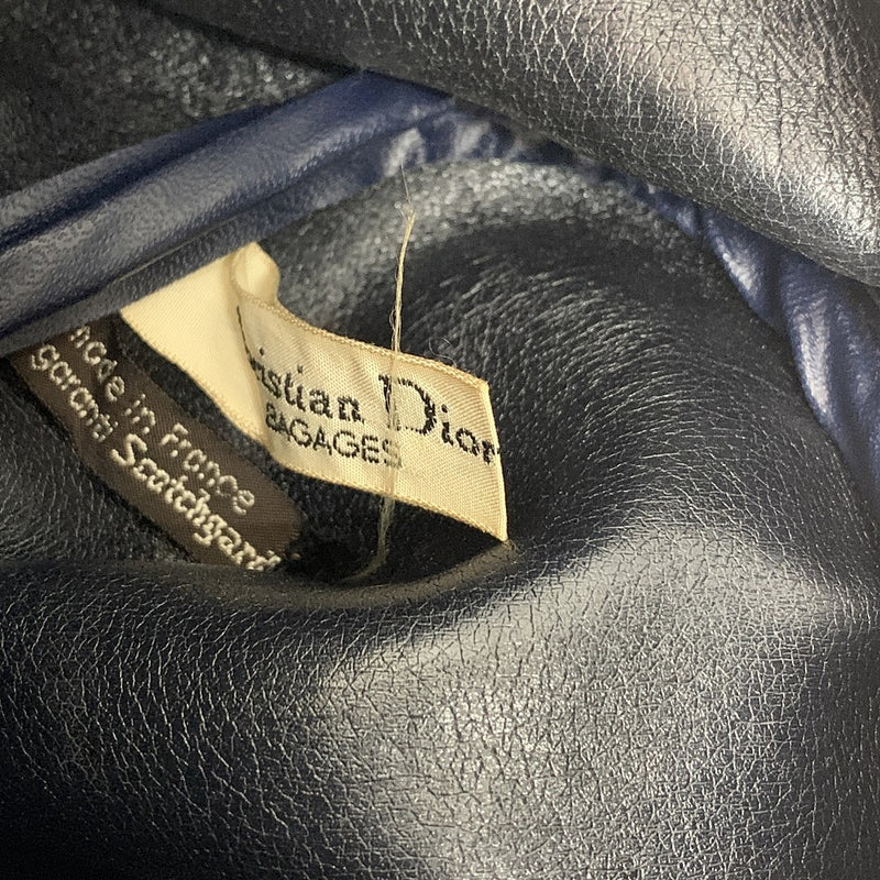 Christian Dior(クリスチャンディオール)　トロッター　ミニボストンバッグ　ベージュ×ネイビー　レディース バッグ 【102061813003】
