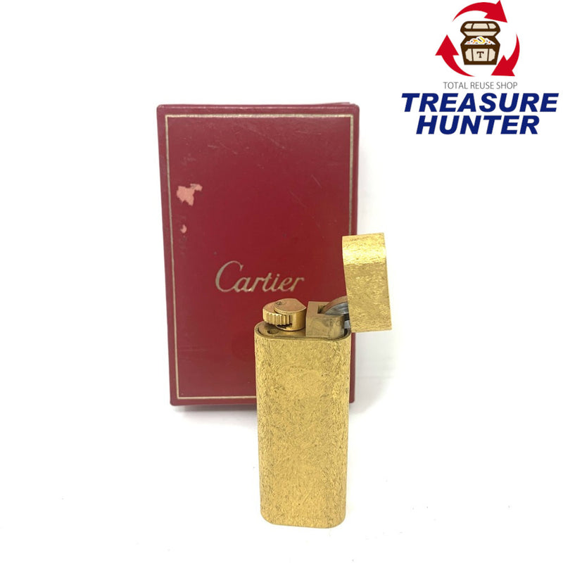 Cartier オーバル　ガスライター　ゴールドプレイテッド20νゴールドカラー　ローラー式　PL OR GALVA  【102061817001】