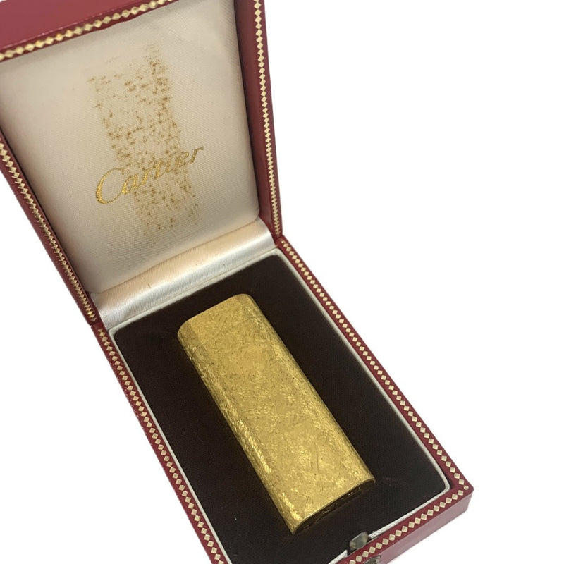 Cartier オーバル　ガスライター　ゴールドプレイテッド20νゴールドカラー　ローラー式　PL OR GALVA  【102061817001】