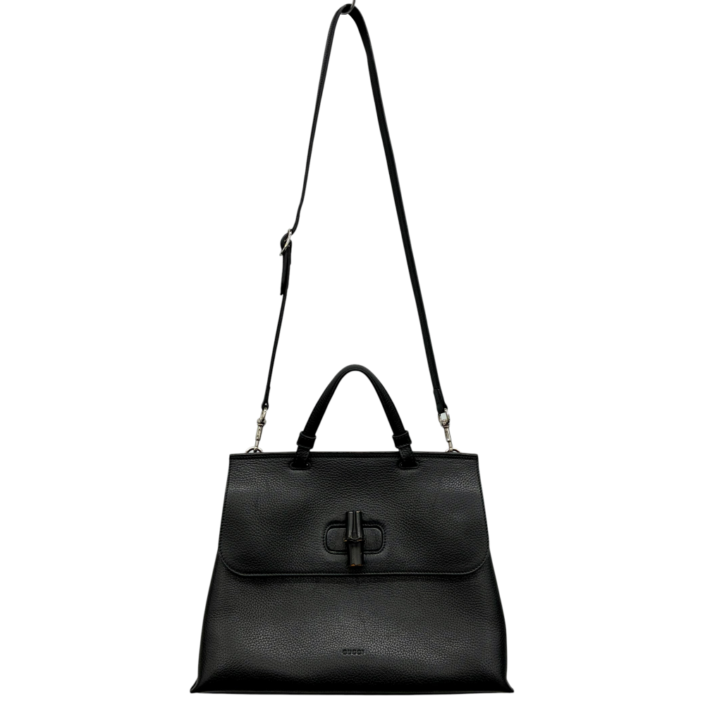 GUCCI　バンブーデイリーハンドバック GUCCI バンブーデイリー ミディアム 2wayバッグ 392013 ブラック