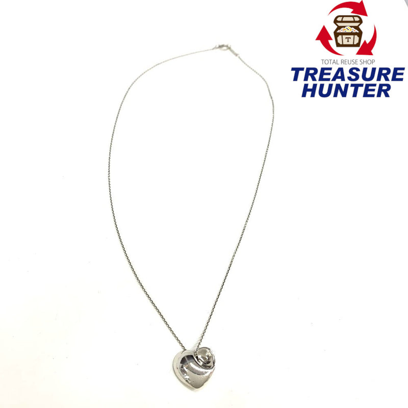TIFFANY&Co. (ティファニー)　フォールドハート　ネックレス　シルバー925 レディース  【102061890003】