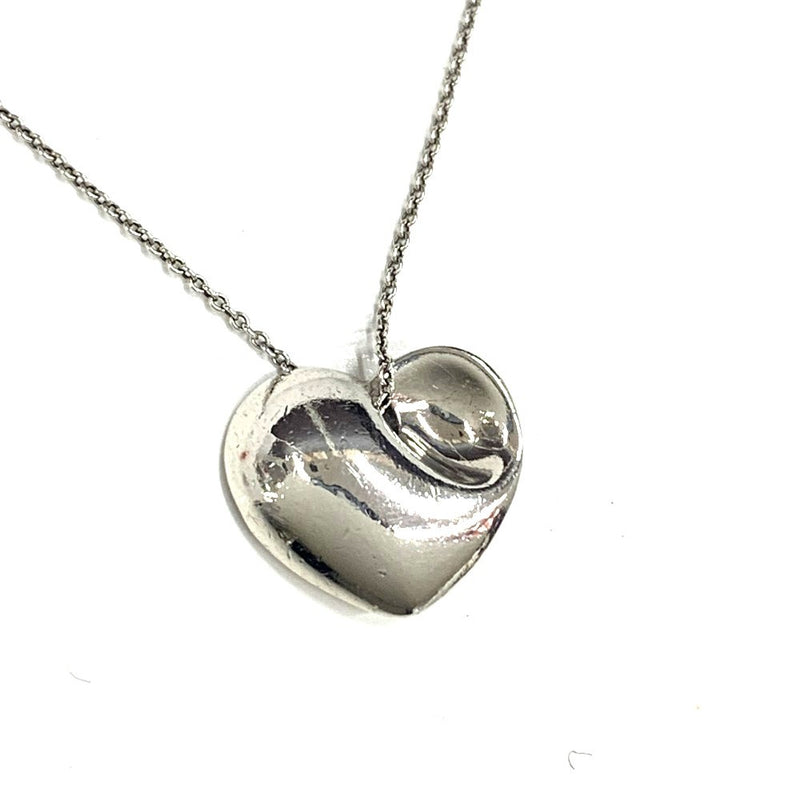 TIFFANY&Co. (ティファニー)　フォールドハート　ネックレス　シルバー925 レディース  【102061890003】