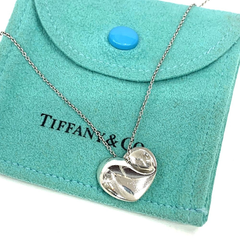 TIFFANY&Co. (ティファニー)　フォールドハート　ネックレス　シルバー925 レディース  【102061890003】