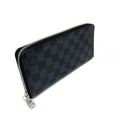 LOUIS VUITTON(ルイ・ヴィトン)　ダミエ　ジッピーウォレット　ヴェルティカル　N63095 ダミエレザー グラフィット　ブラック系　メンズ 長財布 【102061974005】
