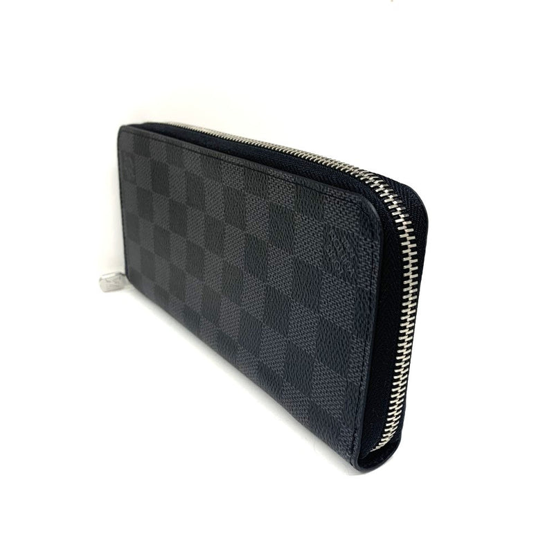 LOUIS VUITTON(ルイ・ヴィトン)　ダミエ　ジッピーウォレット　ヴェルティカル　N63095 ダミエレザー グラフィット　ブラック系　メンズ 長財布 【102061974005】