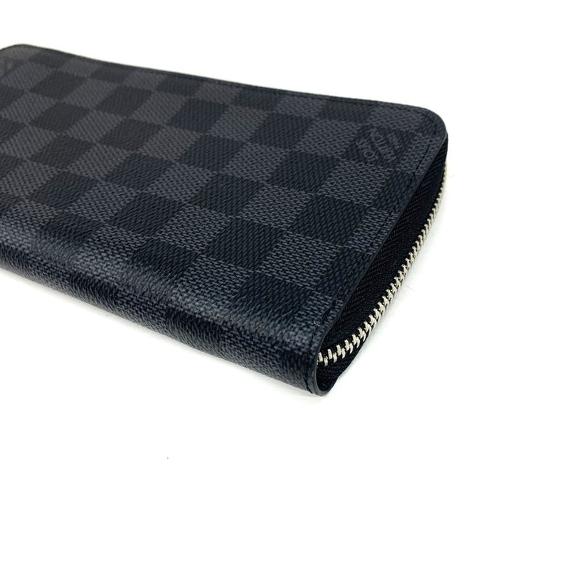LOUIS VUITTON(ルイ・ヴィトン)　ダミエ　ジッピーウォレット　ヴェルティカル　N63095 ダミエレザー グラフィット　ブラック系　メンズ 長財布 【102061974005】