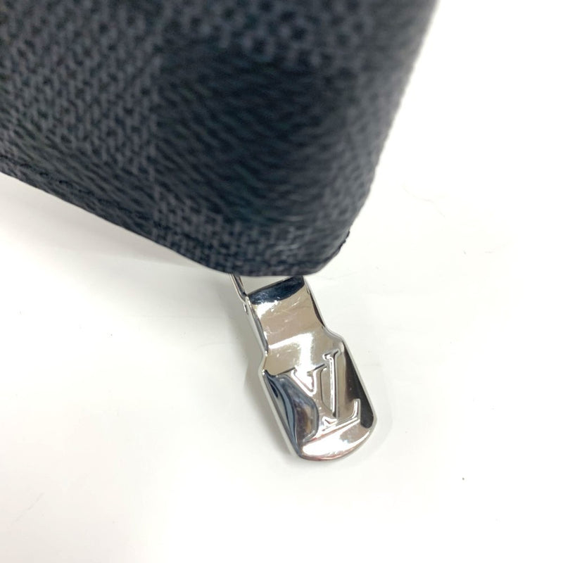 LOUIS VUITTON(ルイ・ヴィトン)　ダミエ　ジッピーウォレット　ヴェルティカル　N63095 ダミエレザー グラフィット　ブラック系　メンズ 長財布 【102061974005】