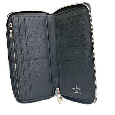 LOUIS VUITTON(ルイ・ヴィトン)　ダミエ　ジッピーウォレット　ヴェルティカル　N63095 ダミエレザー グラフィット　ブラック系　メンズ 長財布 【102061974005】