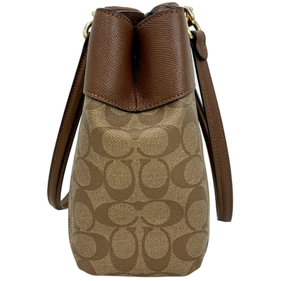 COACH シグネチャー 2way ショルダーバッグ F25396 ベージュ×ライトブラウン コーチ 【102062035006】
