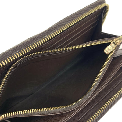 LOUIS VUITTON(ルイ・ヴィトン)　ダミエ　ジッピーウォレット　N60015 ダミエレザー エベヌ　メンズ 長財布 【102062041005】