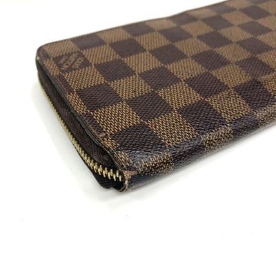 LOUIS VUITTON(ルイ・ヴィトン)　ダミエ　ジッピーウォレット　N60015 ダミエレザー エベヌ　メンズ 長財布 【102062041005】