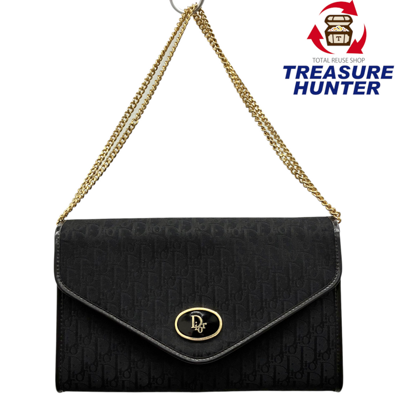 Christian Dior トロッター チェーンショルダーバッグ ブラック 