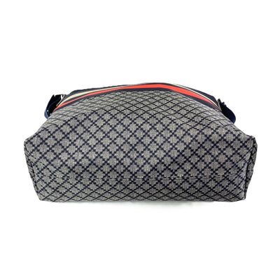 GUCCI(グッチ)　ディアマンテ　ショルダーバッグ　270410　ナイロン×レザー　ネイビー　ファスナー開閉式 【102062129005】