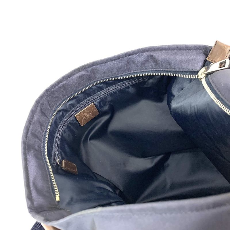 GUCCI(グッチ)　ディアマンテ　ショルダーバッグ　270410　ナイロン×レザー　ネイビー　ファスナー開閉式 【102062129005】