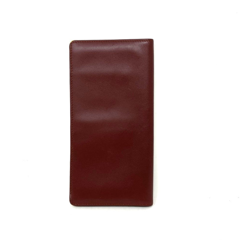 Cartier(カルティエ)　マストライン　札入れ　レザー　ボルドー　メンズ 【102062132003】