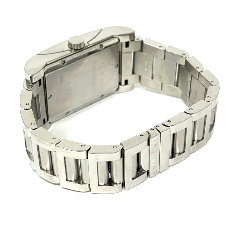 BVLGARI(ブルガリ) レッタンロゴ 腕時計 RT45S   ステンレス シルバーカラー ブラック文字盤 デイト 自動巻き メンズ 【102062135005】