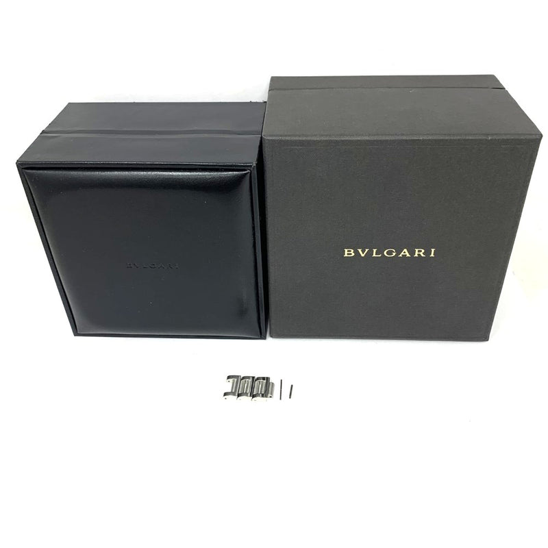 BVLGARI(ブルガリ) レッタンロゴ 腕時計 RT45S   ステンレス シルバーカラー ブラック文字盤 デイト 自動巻き メンズ 【102062135005】