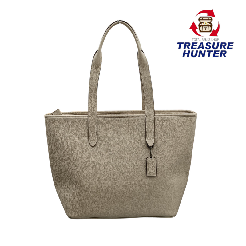 中古 COACH サリバン トートバッグ C9876 レザー ベージュ