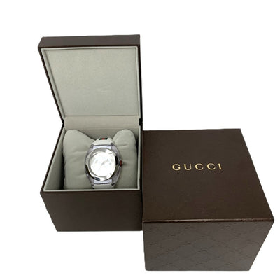 GUCCI(グッチ)　腕時計　シンク　インターロッキングG シェリーライン　YA137102A ホワイト クォーツ 【102062150001】