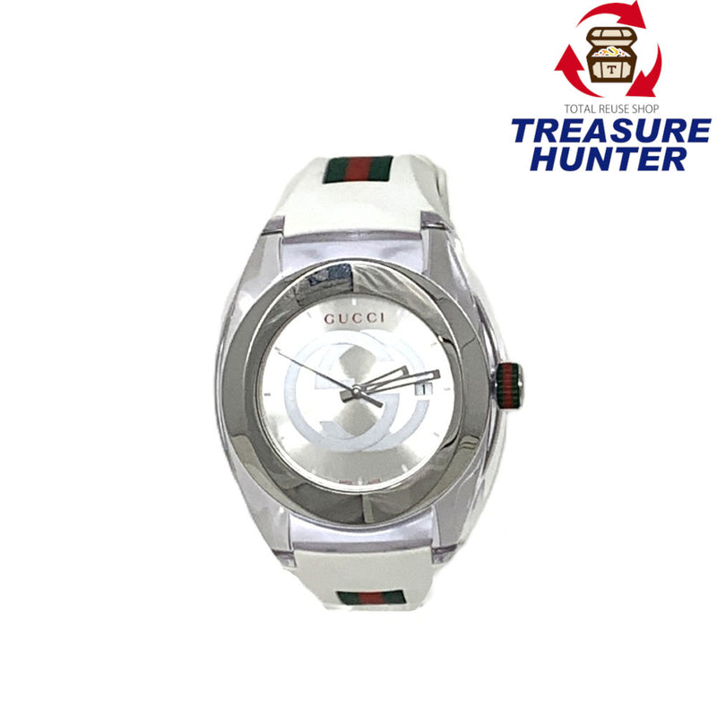 GUCCI(グッチ)　腕時計　シンク　インターロッキングG シェリーライン　YA137102A ホワイト クォーツ 【102062150001】